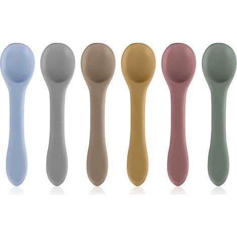 Silikon-Babylöffel – Langer Griff – 6er-Set – Verschiedene Farben (1/5)
