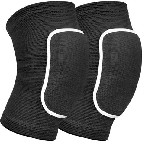 1PCS Genouillère Élastique Noire et Verte pour Sport, Confortable et Chaude, Protège-genou (1/5)