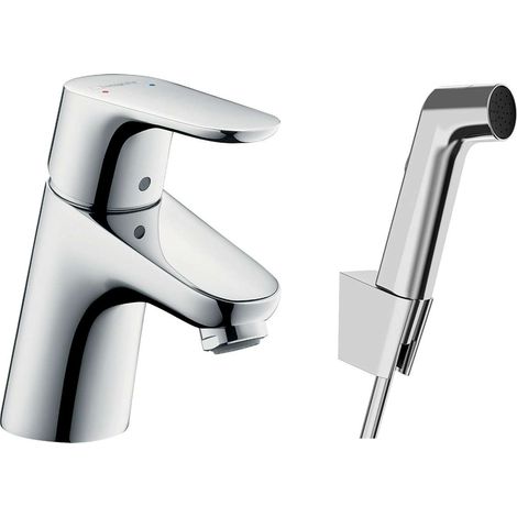 Hansgrohe Focus E2 - Set Einhebelmischer 70 mit Bidetbrause und Brauseschlauch, Chrom 31926000 (1/4)
