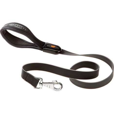 Ferplast EVOLUTION G Guinzaglio in poliestere e Pvc  per cani. Vari colori e misure.. Variante G16/110 - Misure: 16 mm x L 110 cm - Nero (1/2)