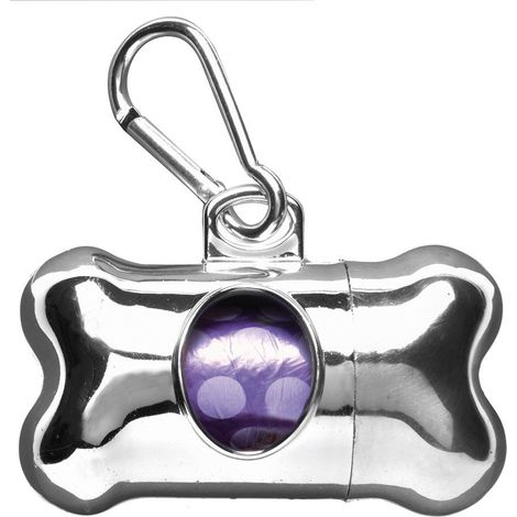 Dispenser porta sacchetti igienici in plastica con rotolo modello Pop Metal per cani