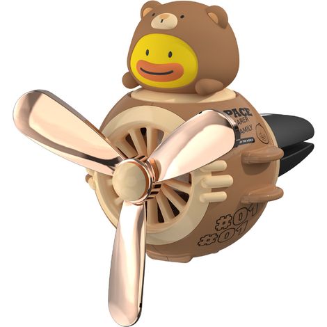 Diffuseur D'Air Pour Voiture - Ventilateur Rotatif À Hélice Pour Sortie D'Aération - Parfum Automatique Sans Batterie - 2 Pièces (1/5)