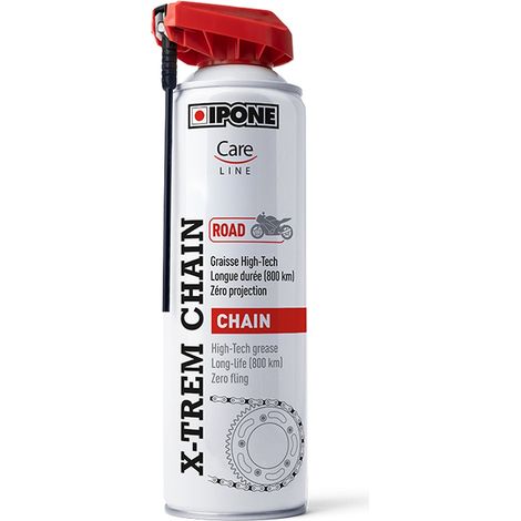 Lubrifiant pour chaîne Ipone X-Trem Road 500 ml en spray pour motos et quads Suzuki et Yamaha
