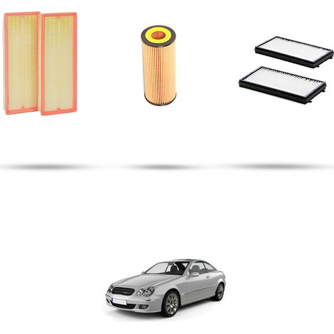 Kit tagliando 3 filtri compatibile con Mercedes Classe CLK (A209,C209) 280 170kw Dal 2005 (1/5)