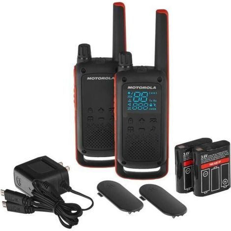 Motorola TLKR T82 Walkie Talkie - 10 km Range - Reinforced Housing - 16 Channels - AquaForge