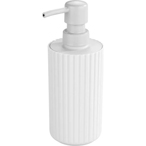 Distributeur de savon liquide ou gel, Minas, bleu clair, WENKO - Allstar, couleur : blanc (1/2)
