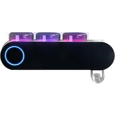 Support mural pour brosse à dents électrique avec stérilisateur UV, distributeur de dentifrice et accessoire de salle de bain intelligent (1 pièce). (1/5)