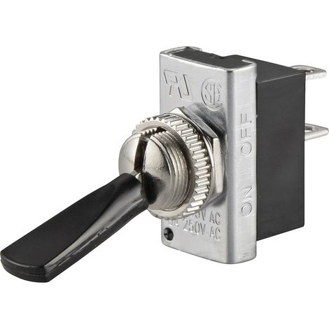 TRU COMPONENTS 1587667 TC-R13-25A1-01 Kippschalter 250 V/AC 6 A 1 x Aus/Ein rastend 1 St. (1/2)