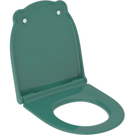 [NEUWERTIG] B-Ware Geberit WC-Sitz Toilettensitz Kinder Bambini waldgrün Quick Release Duroplast (1/2)