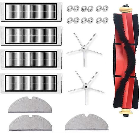 Ersatzteile für Xiaomi Staubsauger: HEPA-Filter, Hauptbürste, Seitenbürste (1/4)