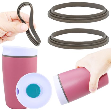 Joints Remplacement pour SmoothSip Slider 12/20 oz,Lot de 2 Joints de Bouteille d'Eau Joint Torique de Rechange pour Joint de Bouteille d'Eau Joint d'Étanchéité en Silicone 4OPU05 (1/5)