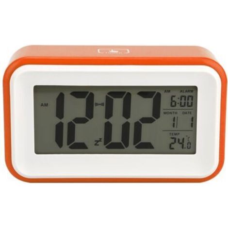 Réveil électronique numérique multifonctionnel exquis avec affichage de la température (Orange) (1/4)