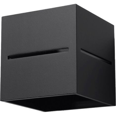 BASALT WANDLEUCHTE 1 G9 SCHWARZES ALU LUMILO 02.114.04 (1/5)