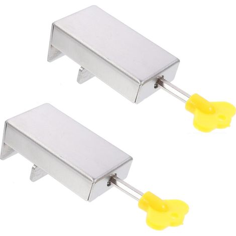2 pièces limiteur de fenêtre sécurisé inoxydable, verrou anticlavage, installation facile, accessoire de sécurité pour maison et bureau (1/5)