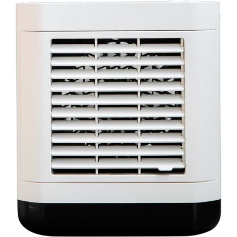 Mini climatiseur d'air portable de bureau rechargeable par USB, rechargeable par USB, avec système de refroidissement à eau et climatiseur anionique. (1/5)