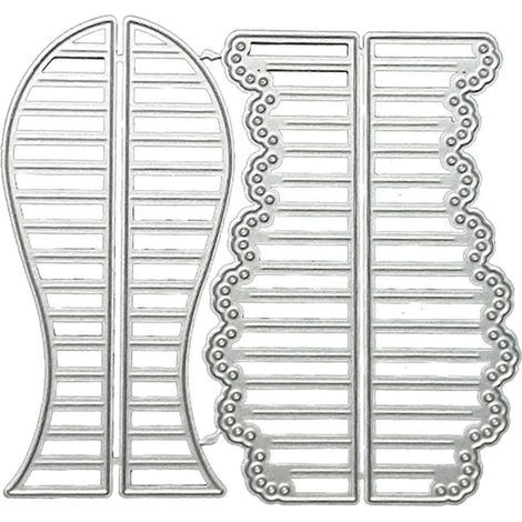 Waffeleisen in Herz- und Rosettenform, Scrapbooking-Vorlage, Dekoration, Kohlenstoffstahl, handgefertigt, Stanzform, Lernspielzeug (1/5)