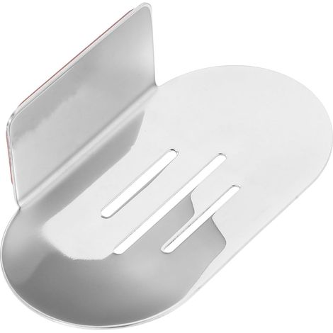 Steel Wall Mounted Soap Dish Silver No Drilling Required