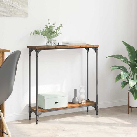 Console Table Old Wood 75 x 22.5 x 75 cm Engineered Wood vidaXL
