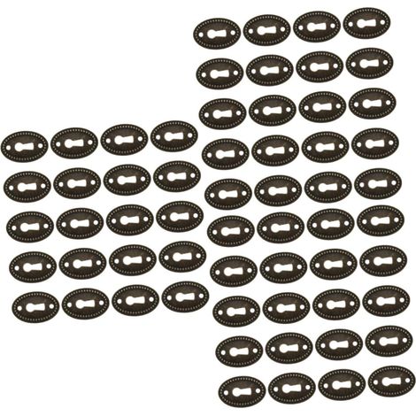 jojofuny Lot de 60 cache-serrure ovales pour tiroir commode (1/5)