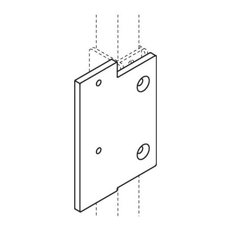 HEWI S50.02.00043 Plaque de montage S50 pour (1/2)