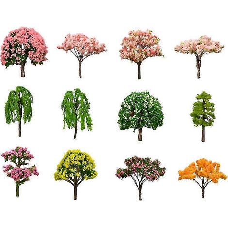 Arbres artificiels miniatures, décorations de paysage en mousse, accessoires et bibelots (1/5)