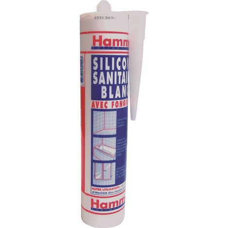 Mastic silicone blanc acetique