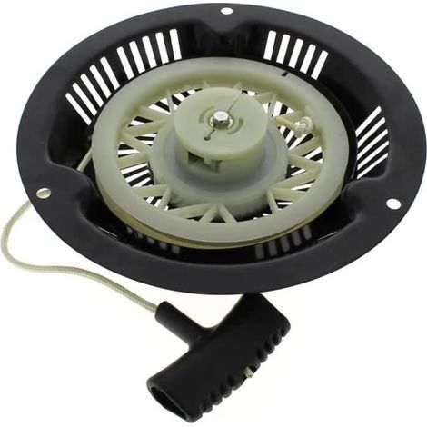 Lanceur complet 3 trous - FOLAYA - Compatible Tondeuses Greatland et Hyundai - Blanc - Démarrage moteur (1/2)