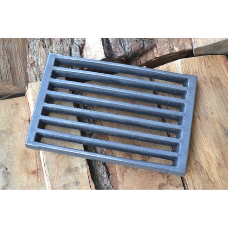 CA165 - 30 x 20 cm - Rejilla de hierro fundido para estufa, chimenea, cocina (1/5)