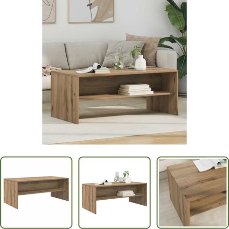Holzwerkstoff Couchtisch - Couchtisch Artisan-Eiche 100 x 50 x 40 cm Holzwerkstoff (1/5)
