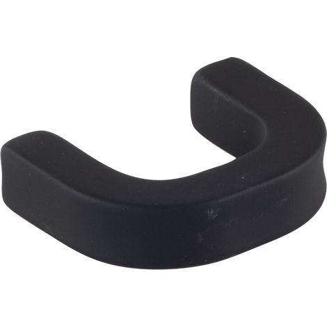 Pamar Knopf Makar, Möbelgriff Schrankknopf Türknauf, robustes Design, Zinkdruckguss schwarz matt, Breite 41 mm, Tiefe 31,5 mm, Lochabstand 32 mm