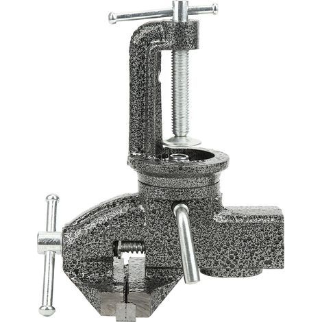 Etaux d établi, 65 mm Pince Étau de table Avec Base Pivotante à 360 Degrés, Etau Bricolage Outillage etau menuisier pour Travail du Bois Travail des Métaux Perçage (1/5)