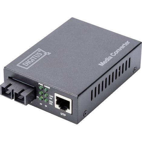Digitus Convertidor de medios Gigabit RJ45/SC SM (1/4)