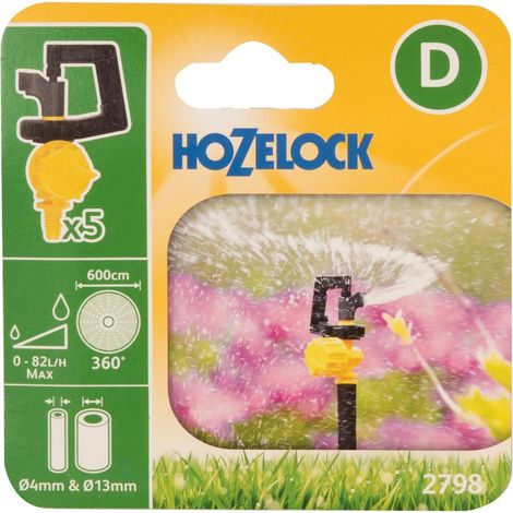 5 x Hozelock 2798 360 Degree Mini Water Sprinkler Micro Irrigation Auto Watering (1/5)