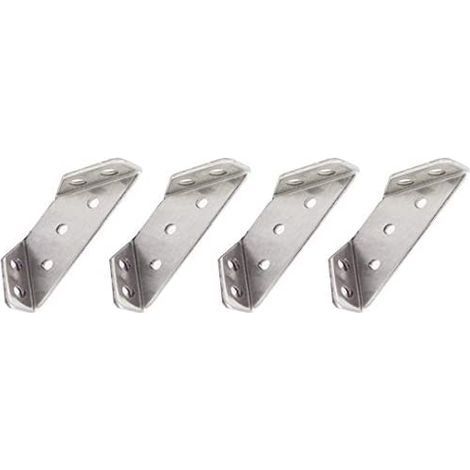 4pcs renfort d'angle en acier inoxydable, support triangulaire, connecteur d'angle de joint de meubles de chaise de table (1/5)