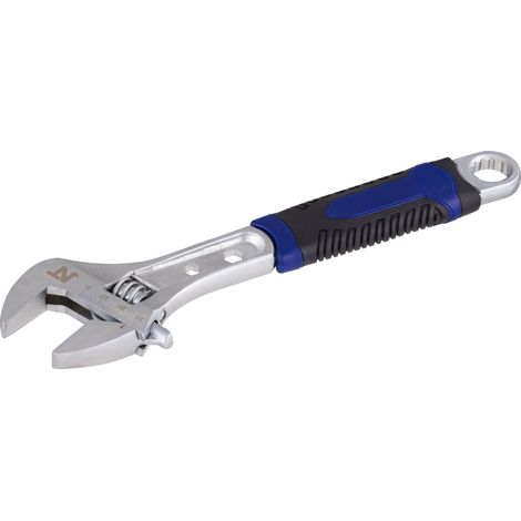 Clé À Molette en Acier carbone poignées ergonomiques bimatière Noyon et Thiebault 250mm ouverture max 34mm (1/5)