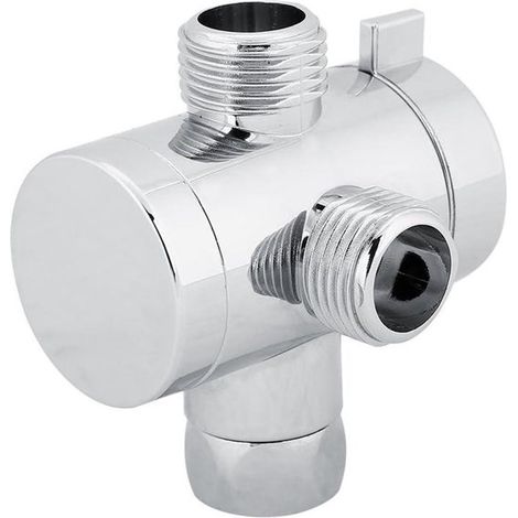 Convertidor de válvula de ducha, desviador de tres vías, para cabezales de ducha y accesorios de grifos de lavabo de baño - desviador de palanca para baño doméstico