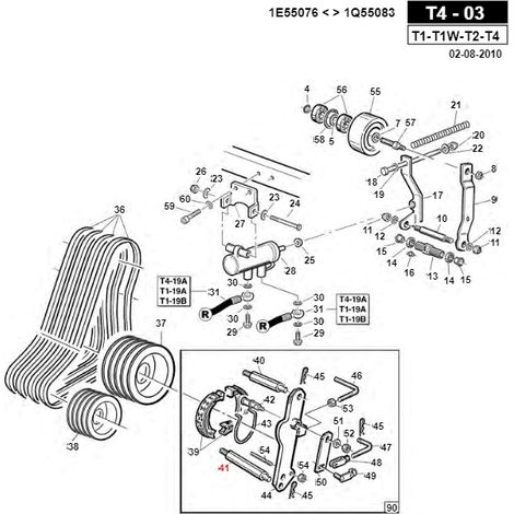 ORIGINAL GIANNI FERRARI Turbine 350 Traktor Bremssäule 01.40.00.2240