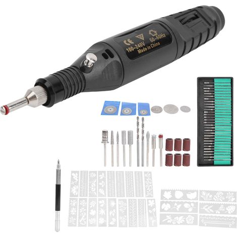 Macchina per incisione elettrica a 78 pezzi per gioielli, utensili per levigatura del legno e diamanti, 12V/1000mA (spina UE) (1/4)