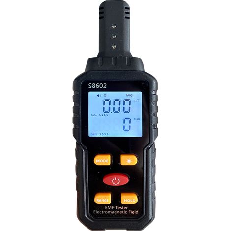 3-in-1-Digitaldosimeter, Multifunktionsdetektor (Strahlung, Temperatur, elektrische/magnetische Felder), akustischer/optischer Alarm, hintergrundbeleuchtetes LCD-Display
