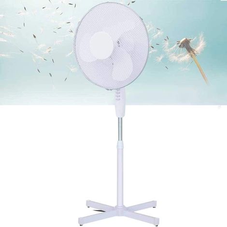 Ventilatore a Piantana 45W Pale 40 cm 3 Velocita e Altezza Colonna regolabile (1/5)