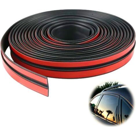joint pare brise adhesif Universel de 4 mètres, joint toit ouvrant, joint porte voiture, joint caoutchouc adhesif, colle pare brise voiture (19mm 4m) (1/5)