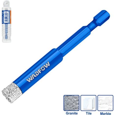 Foret en diamant WADFOW 6 mm avec tige hexagonale (1/3)