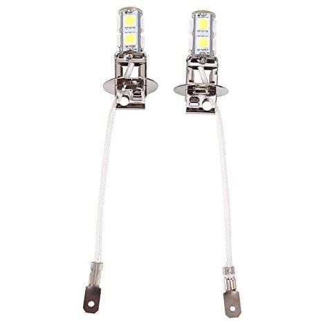 2Pcs H3 5050 Blanc 9 SMD LED Xenon DC12V Auto Lampe Antibrouillard Automobil Ampullen LED 6500K Super Helle (1/5)