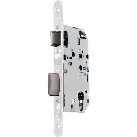 Serrure monopoint à larder D459 urgence axe 50mm T20 bout rond finition inox - VACHETTE - 14510000 (1/2)