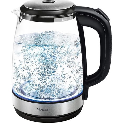 Sencor SWK 2080BK Elektrischer Wasserkocher 2,0L schwarz (1/3)