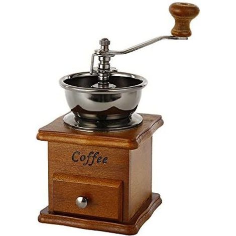[KK] 【jia】Moulin à café manuel vintage en céramique avec disque de broyage conique, manivelle portable (1/5)