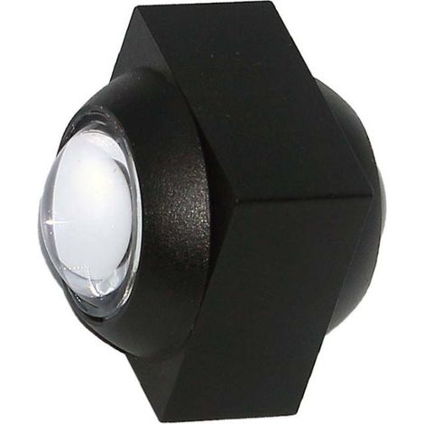 Applique Murale Led COB Double Faisceaux Corps Noir - Blanc Neutre 4000K - 5500K - SILAMP