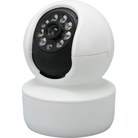 Caméra de sécurité intelligente 1080p, connexion sans fil, audio bidirectionnel, surveillance à distance, détection de mouvement et vision nocturne (1/5)