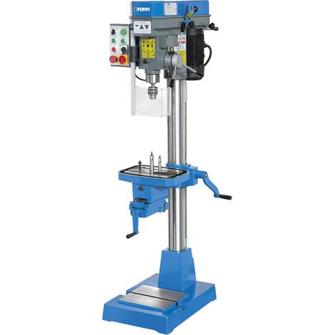 Saulenbohrmaschine fur Metall mit 400-V-Riemenantrieb Fervi t071 (1/5)