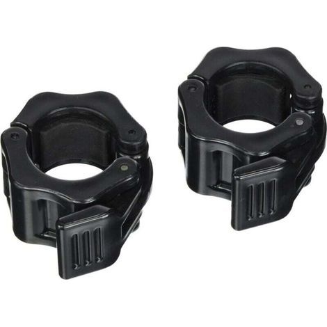 1 paire de colliers d'haltères 30 mm attaches d'haltères barres d'haltères attache colliers d'haltères pour diamètre de trou 3 (1/2)